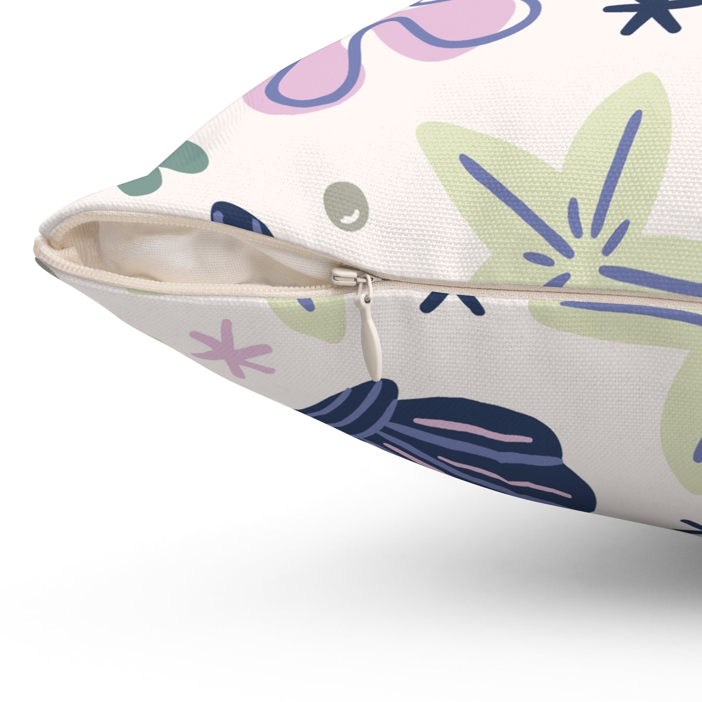 Shellflower Cove Throw Pillow