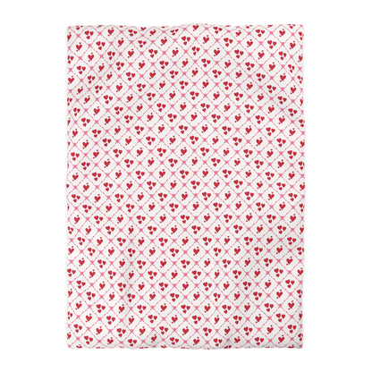 Cupid’s Lattice Microfiber Duvet Cover