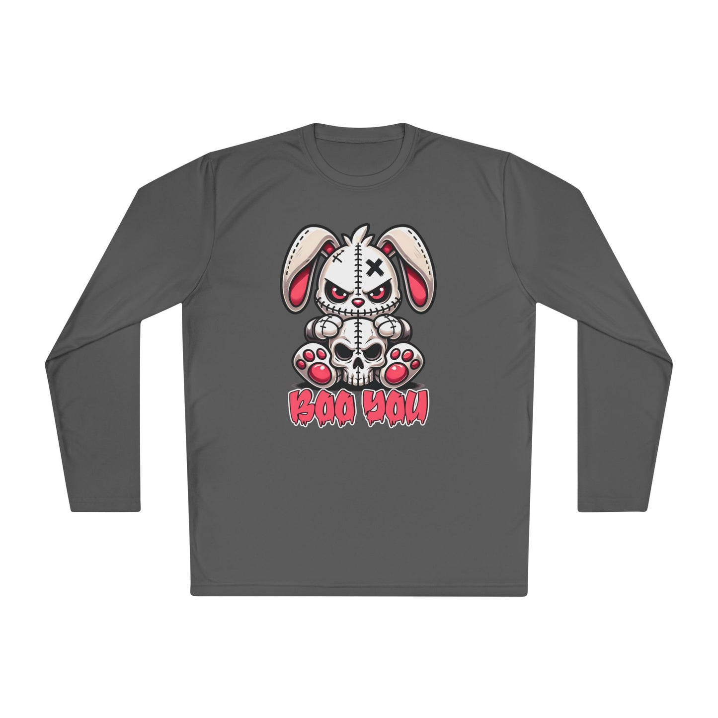 Boo You (Voodoo Bunny w/Skull) Adult Long Sleeve Tee