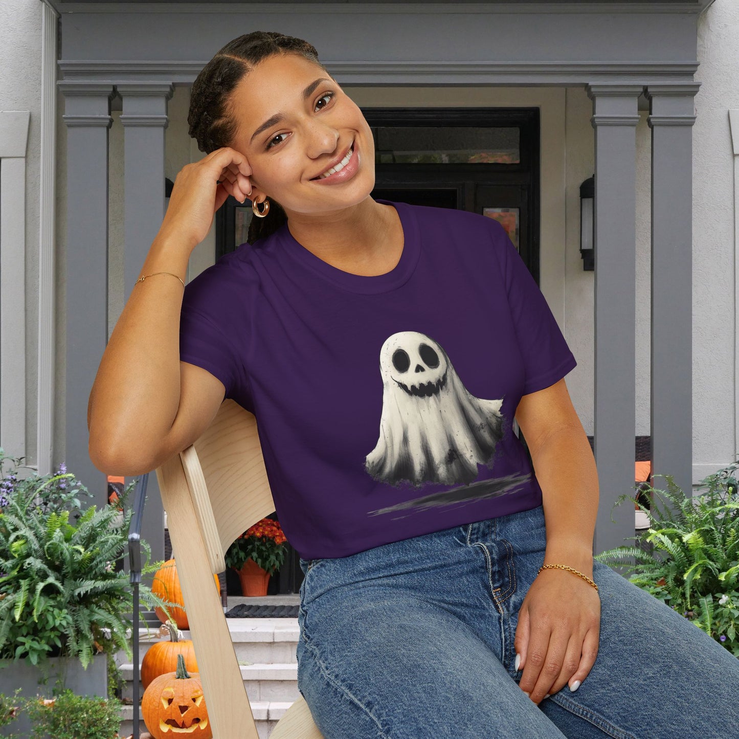 Cute Ghost Adult T-shirt