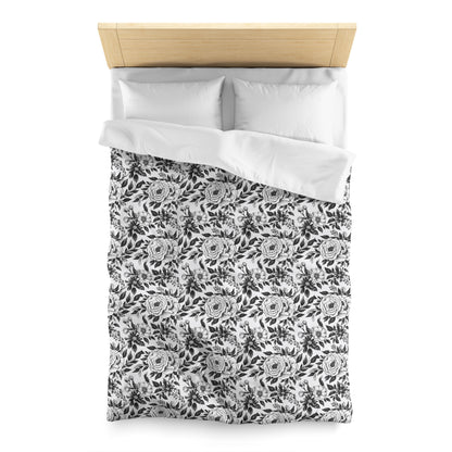 Whispering Blooms Microfiber Duvet Cover