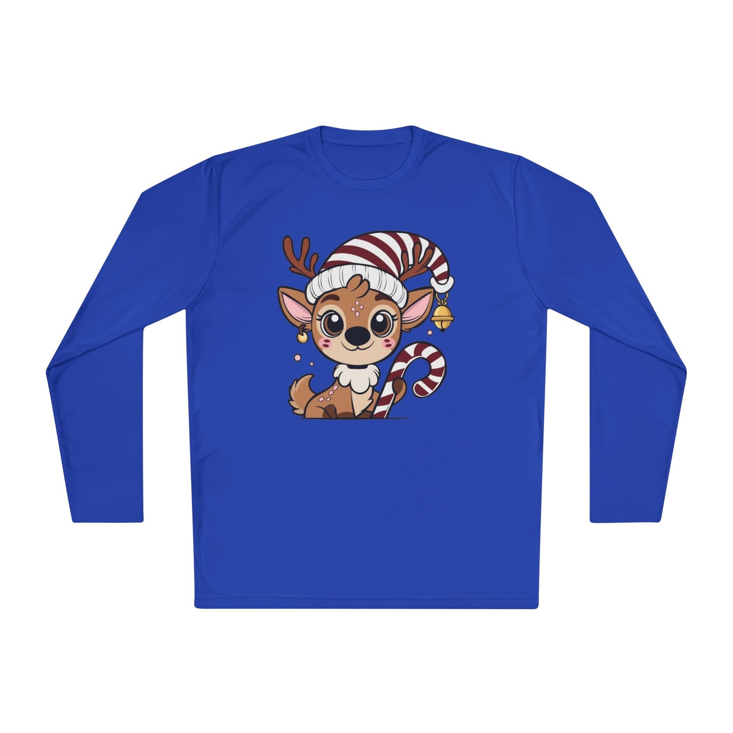 Santa's Little Deer Adult Long Sleeve Tee
