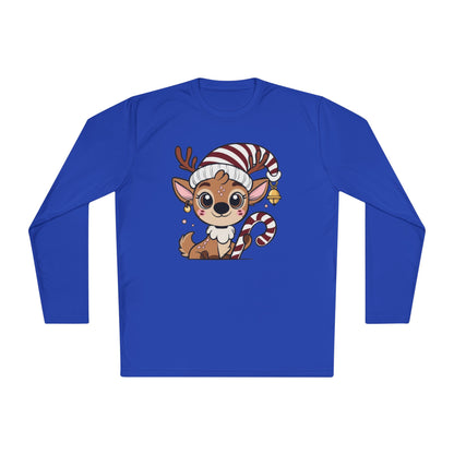Santa's Little Deer Adult Long Sleeve Tee