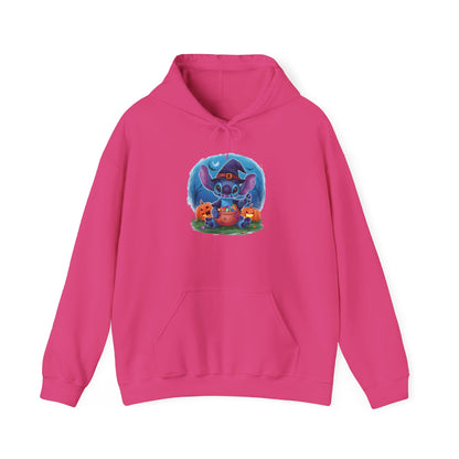 Spooky Stitch w/Pumpkins Heavy Blend™ Hooded Sweatshirt