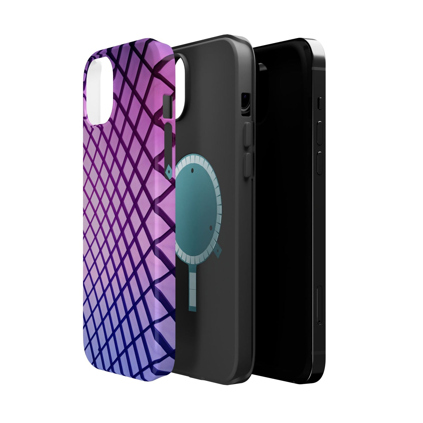 Midnight Mist Mosaic MagSafe® Compatible Tough Case for iPhone