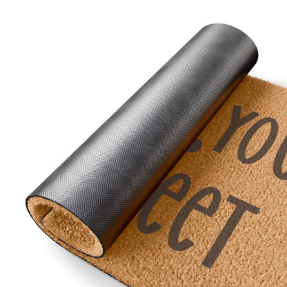 Wipe Your Scary Feet Coconut Fiber Doormat