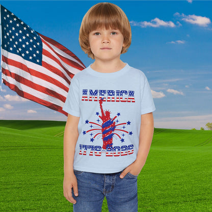 America 1776-2026 (Statue of Liberty) Heavy Cotton™ Toddler T-shirt