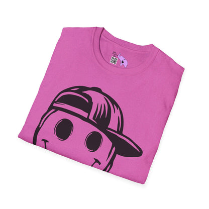 Melty Smiley Face w/Hat Adult T-shirt