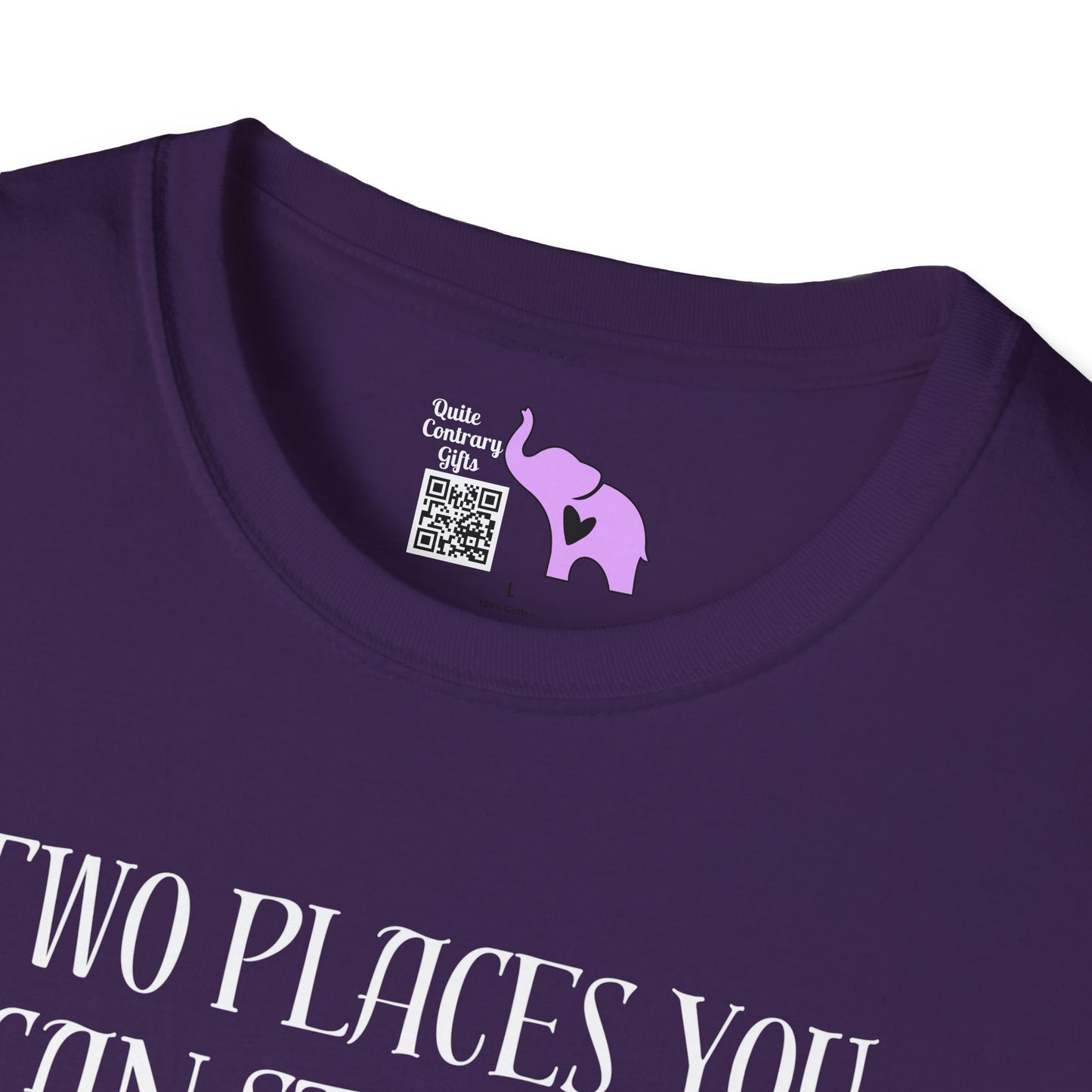 2 Places You Can Stay For Free: Your Lane & Out of My Business Adult T-shirt