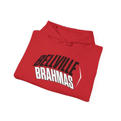 Bellville Brahmas (Angled) Adult Heavy Blend™ Hooded Sweatshirt