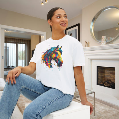 Colorful Horse Women's Boxy Tee