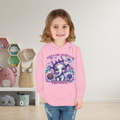 Just A Girl Who Loves Elephants Toddler Hoodie