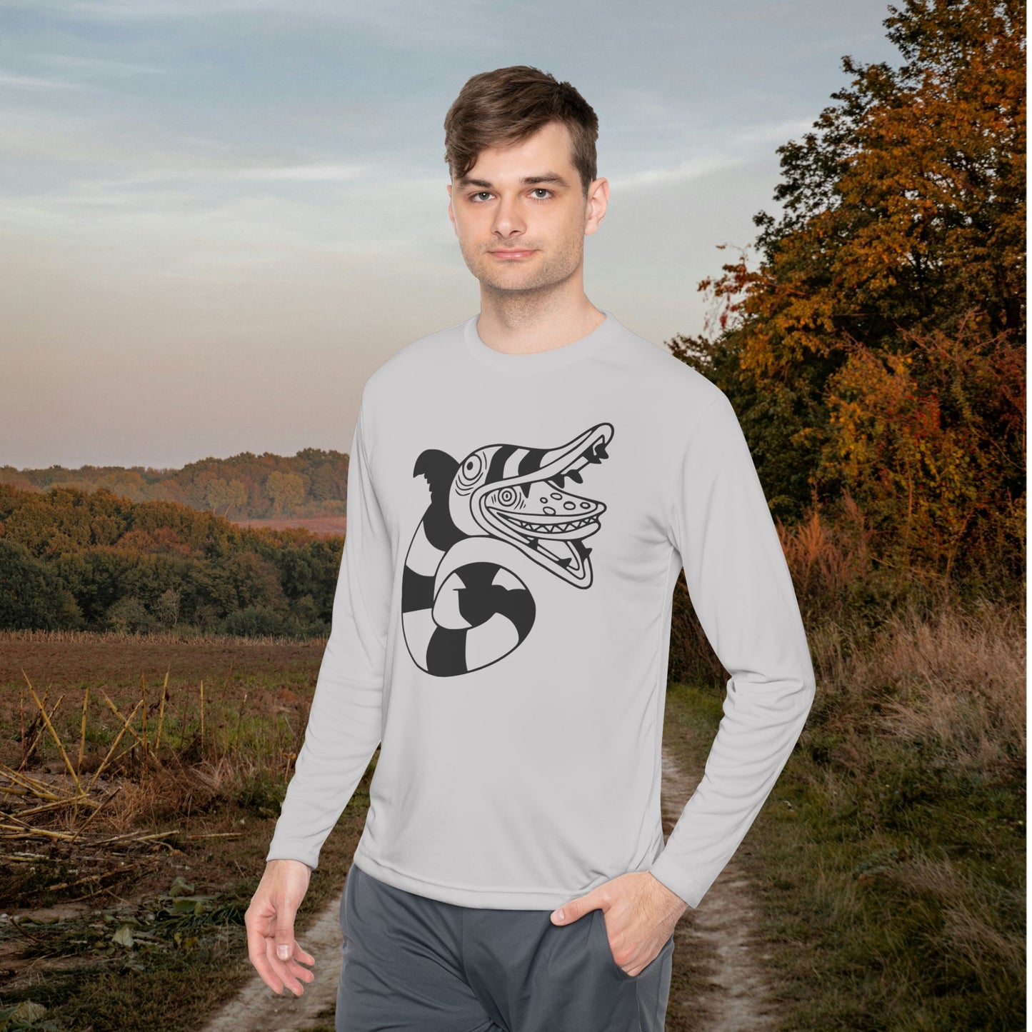 Beetlejuice Sandworm Adult Long Sleeve Tee