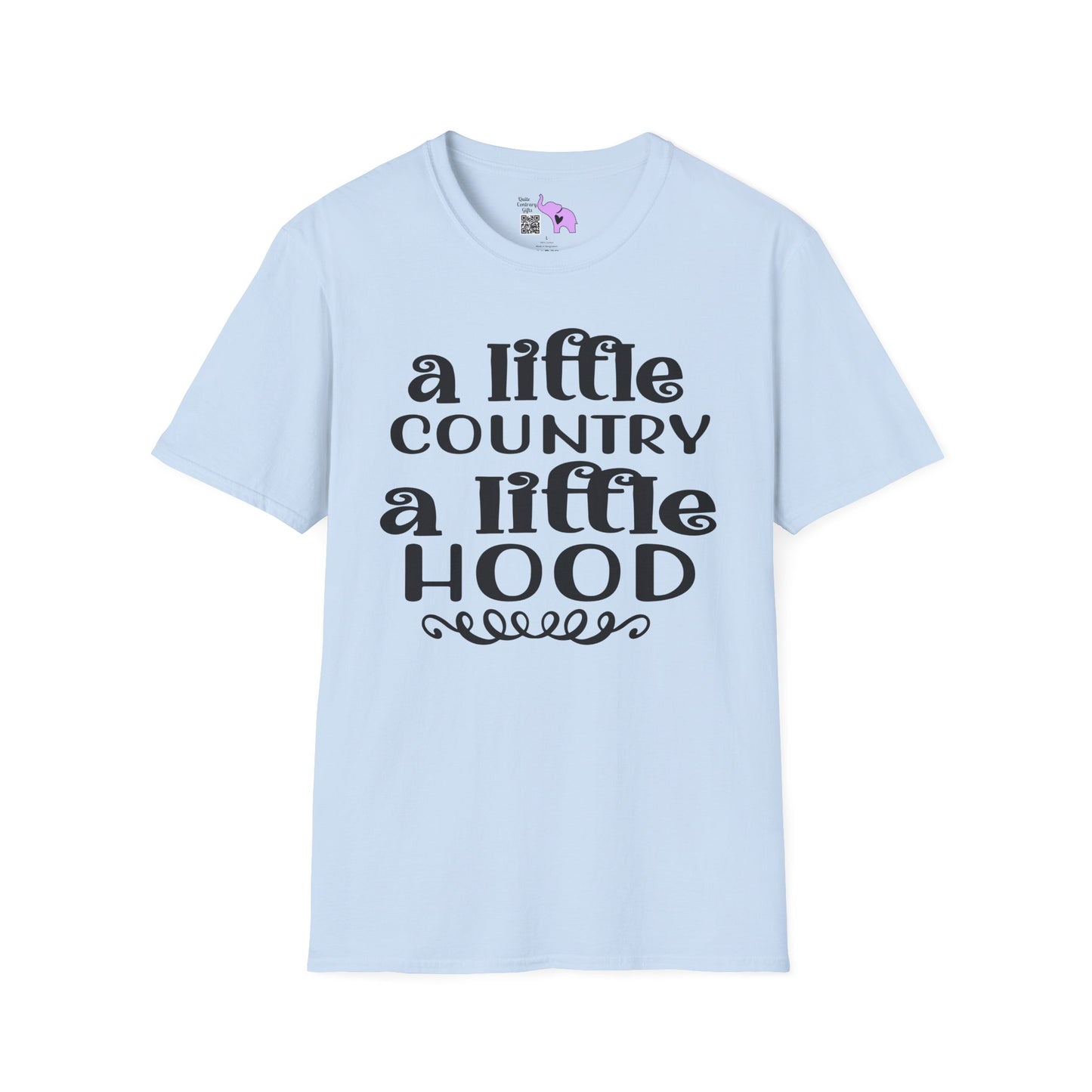 A Little Country A Little Hood Adult T-shirt