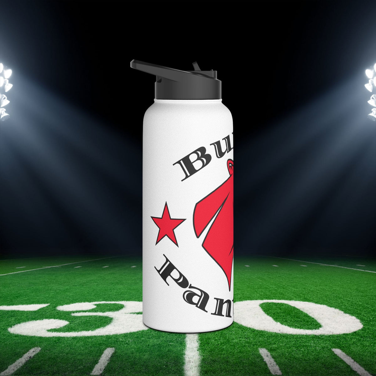 Burton Panthers Classic Stainless Steel Water Bottle