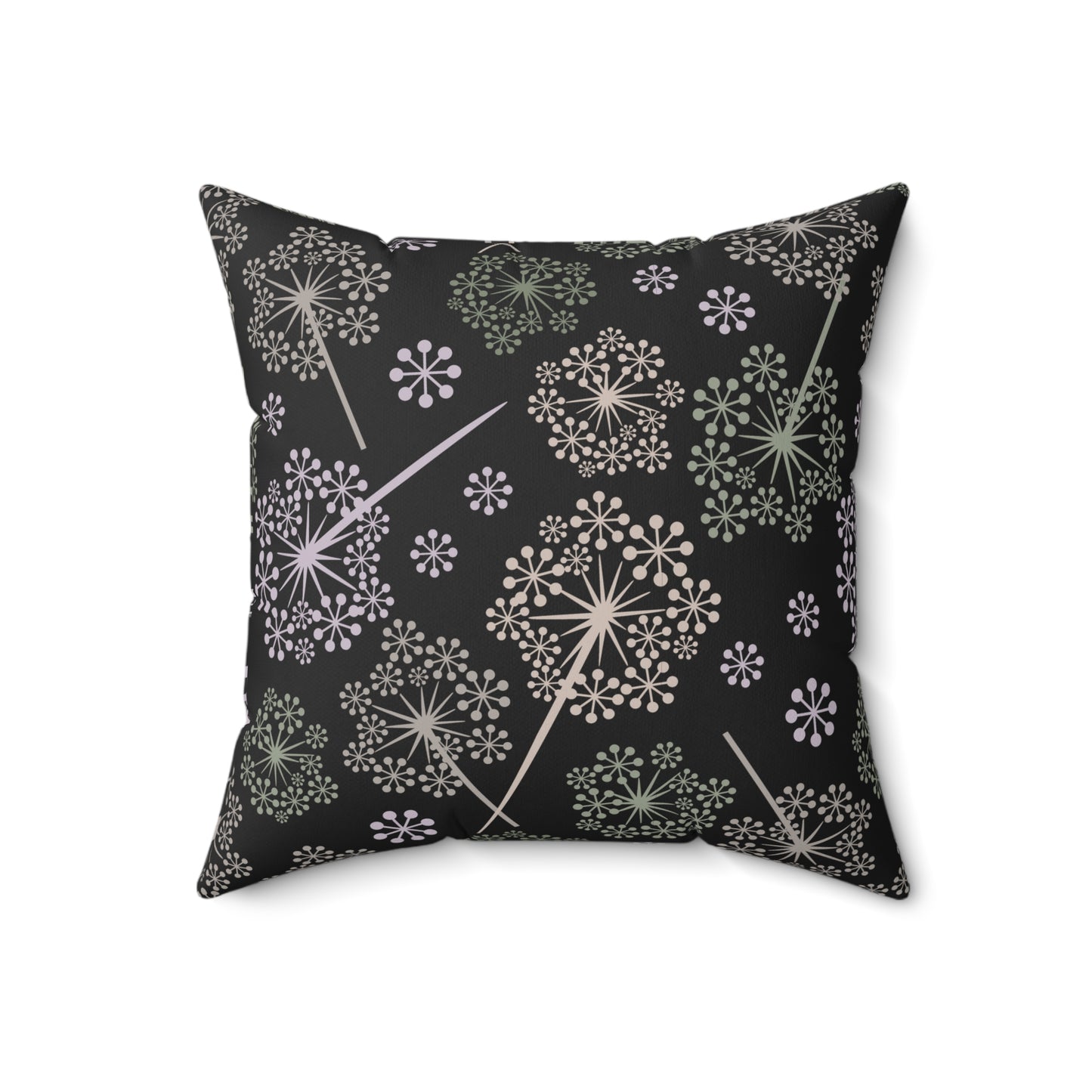 Dandelion Nightfall Throw Pillow