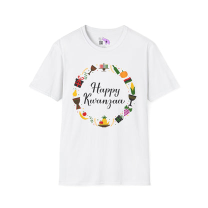 Happy Kwanzaa Wreath Adult T-shirt