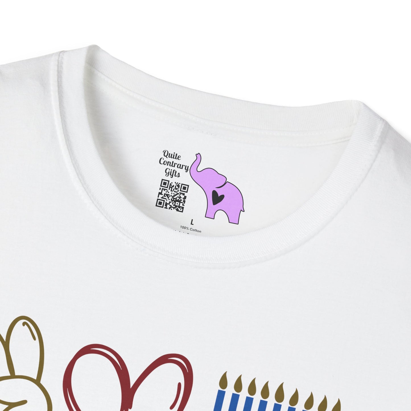 Peace Love Hanukkah Adult T-shirt