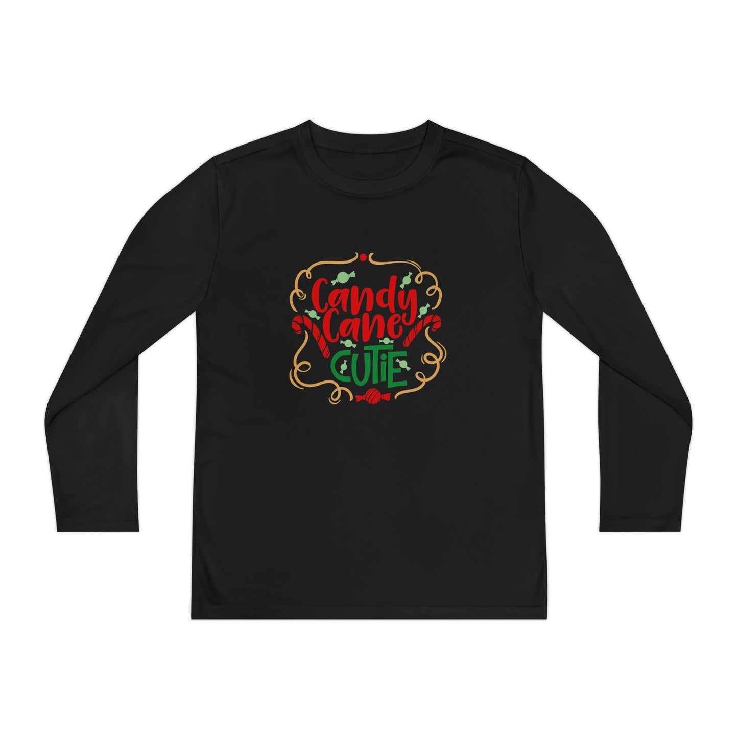 Candy Cane Cutie Youth Long Sleeve Tee