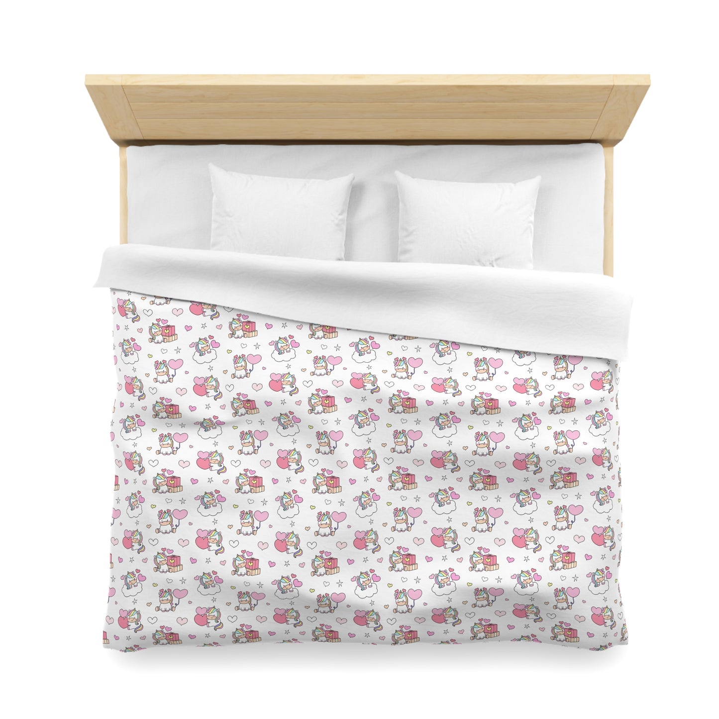 Unicorns of Love Microfiber Duvet Cover