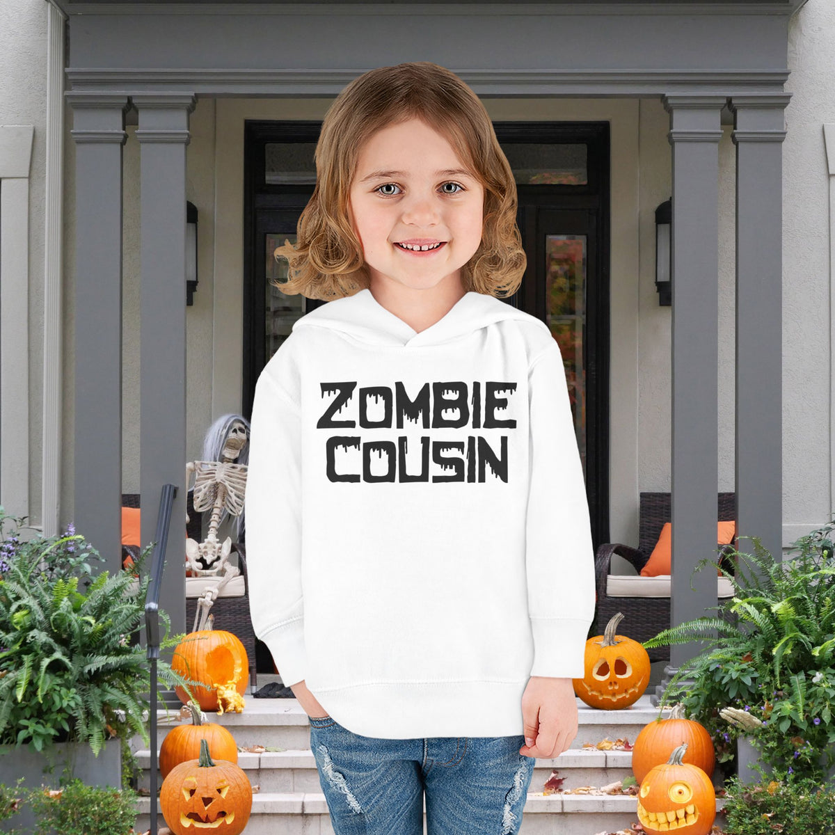 ""Zombie Cousin Toddler Hoodie