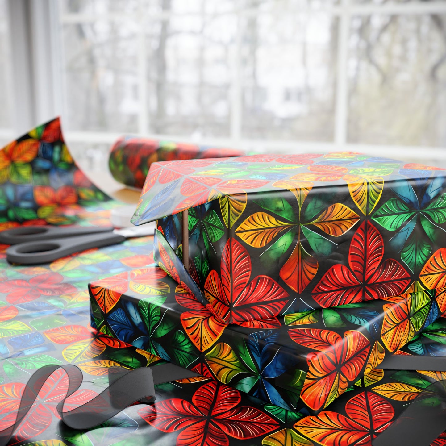 Kinara Radiance Kwanzaa Wrapping Paper