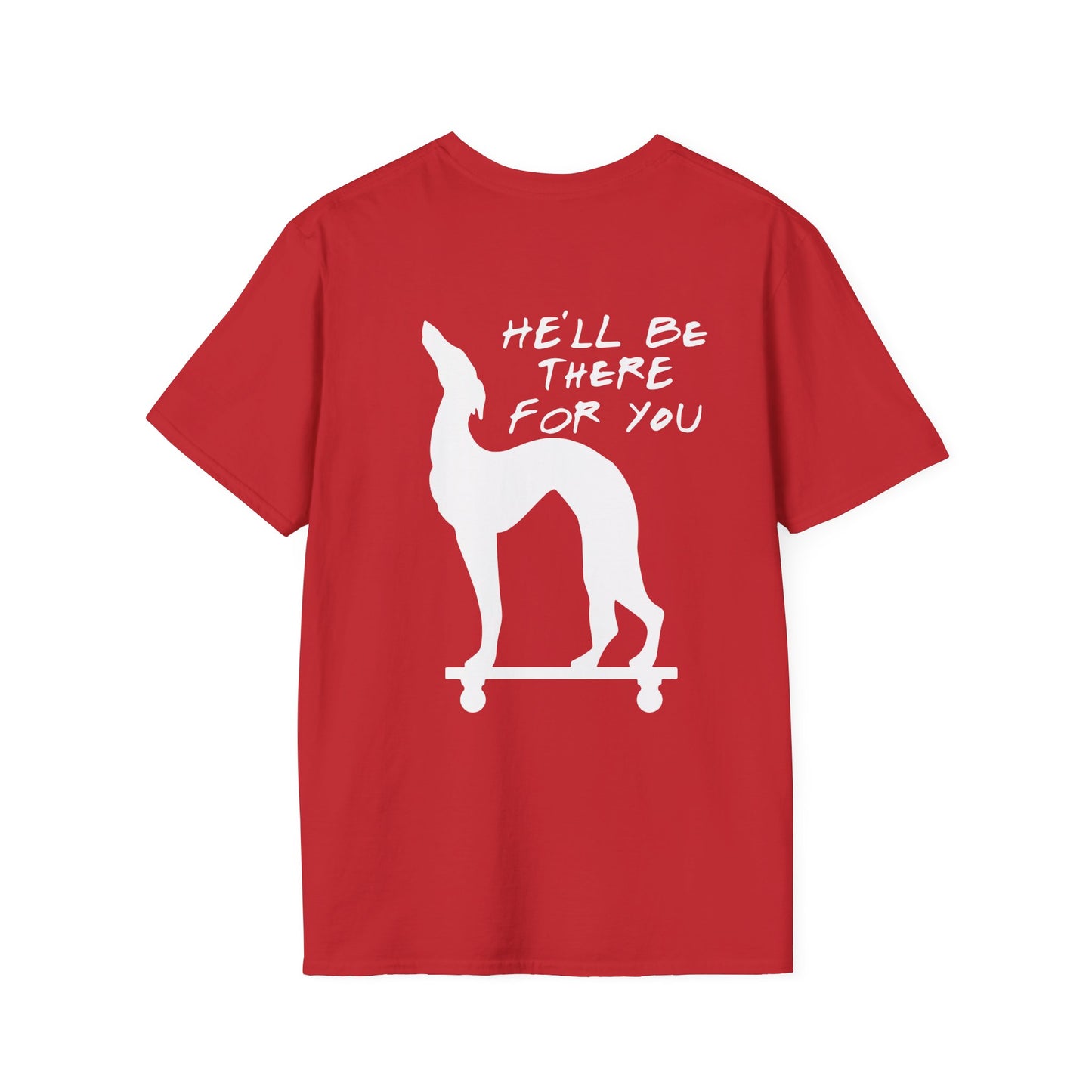 Friends; Dog Statue He'll Be There For You Adult T-shirt