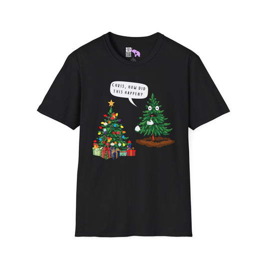 Christmas Tree How Did This Happen? Adult T-shirt
