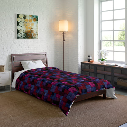 Velvet Mosaic Print Basic Bedding Set