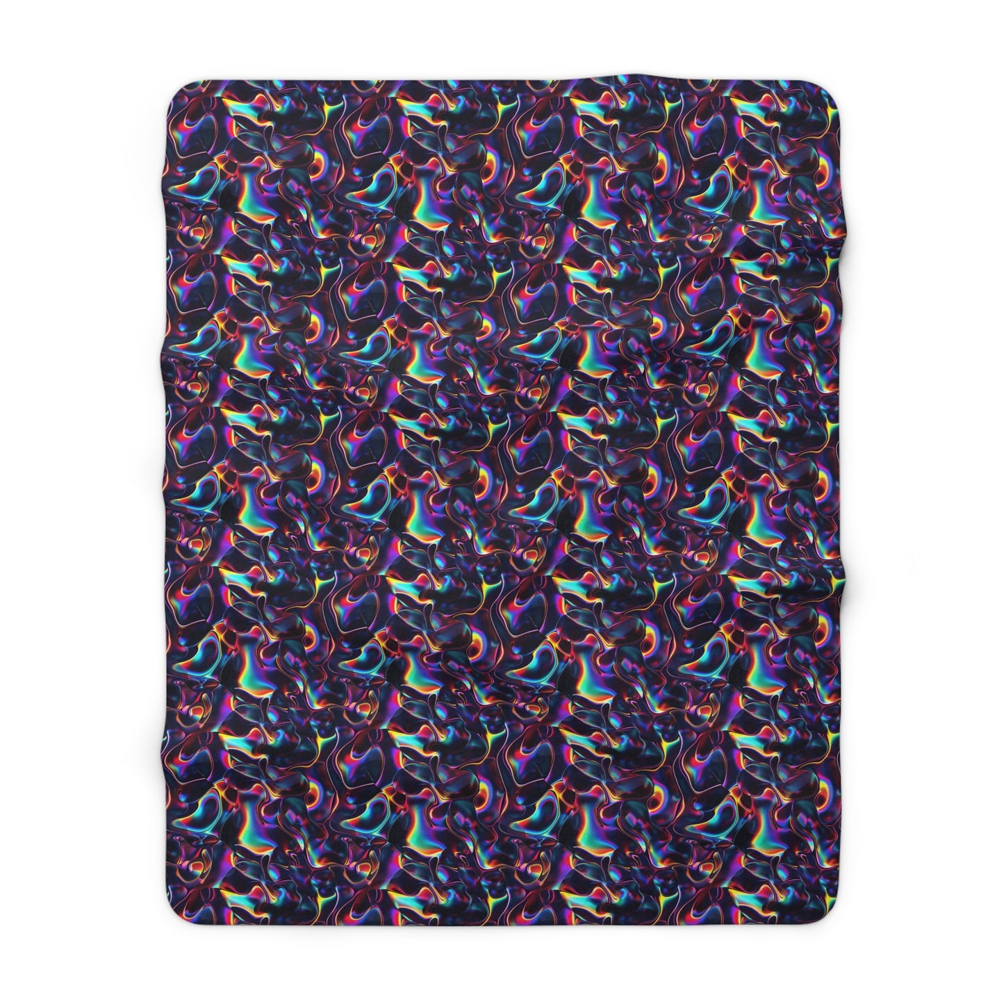 Holographic Mirage Sherpa Fleece Blanket