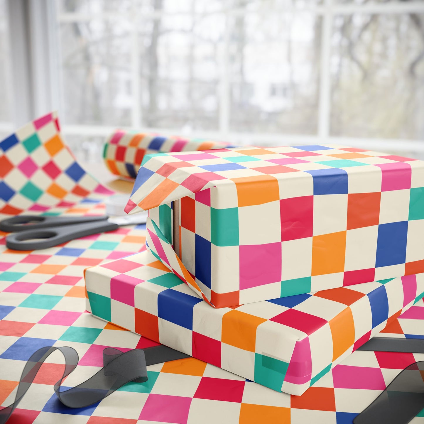Colorblock Fun Wrapping Paper