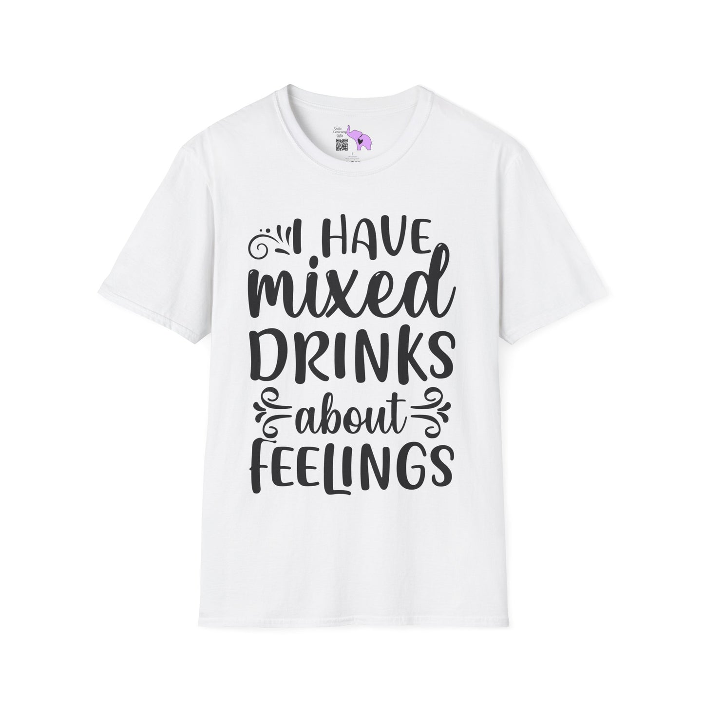 I Have Mixed Drinks About My Feelings Adult T-shirt
