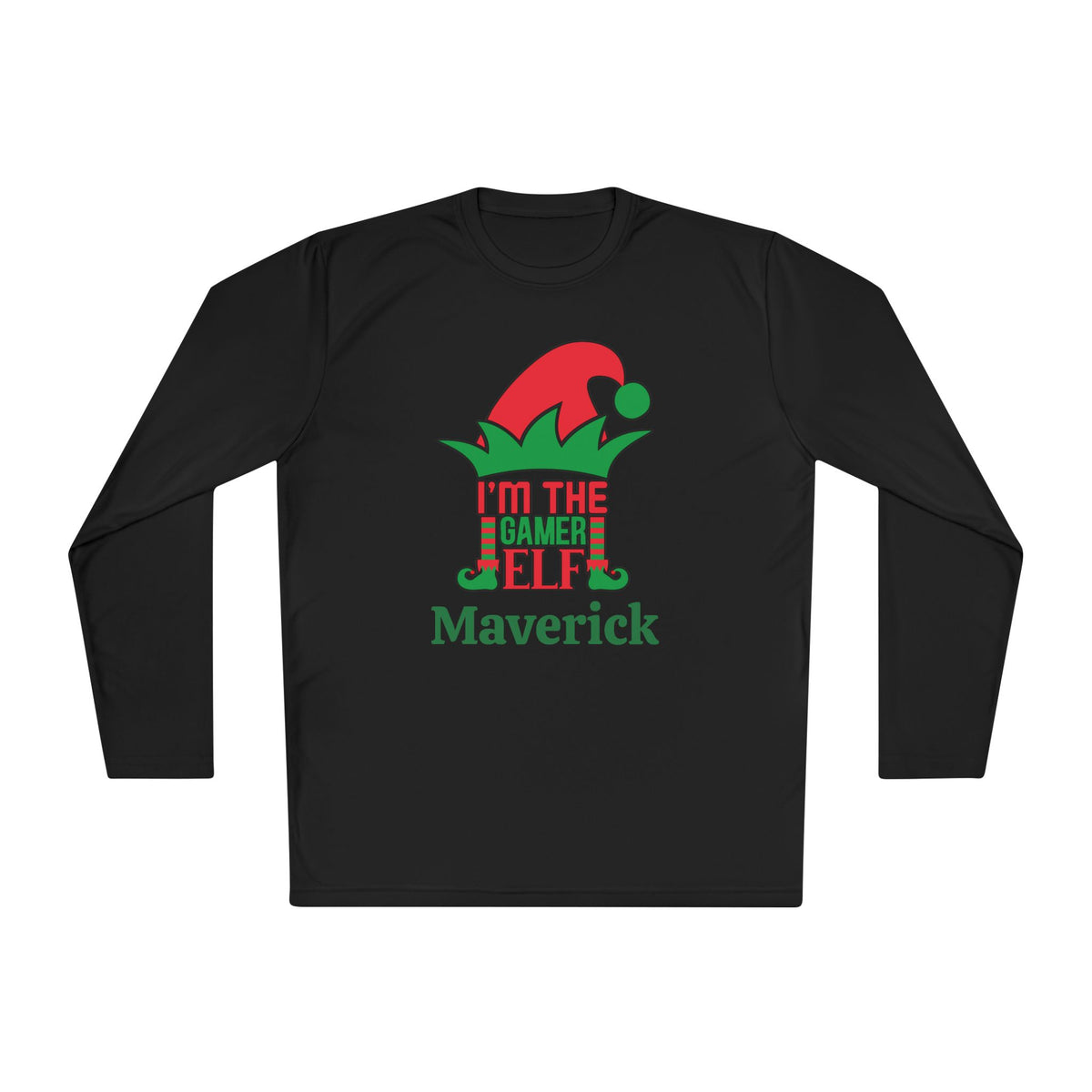 I'm The Gamer Elf Personalized Adult Long Sleeve Tee