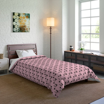 Siamese Charm – Pink Whisper Comforter