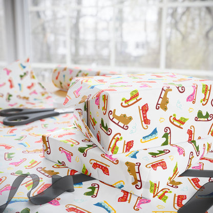 Sleigh Ride Spectacle Wrapping Paper