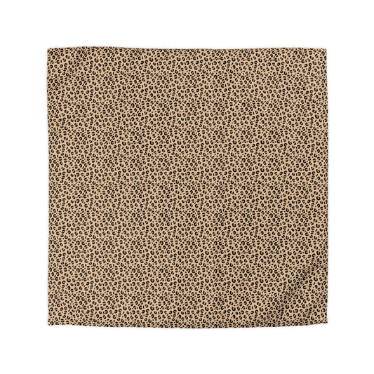 Cheetah Print Microfiber Duvet Cover