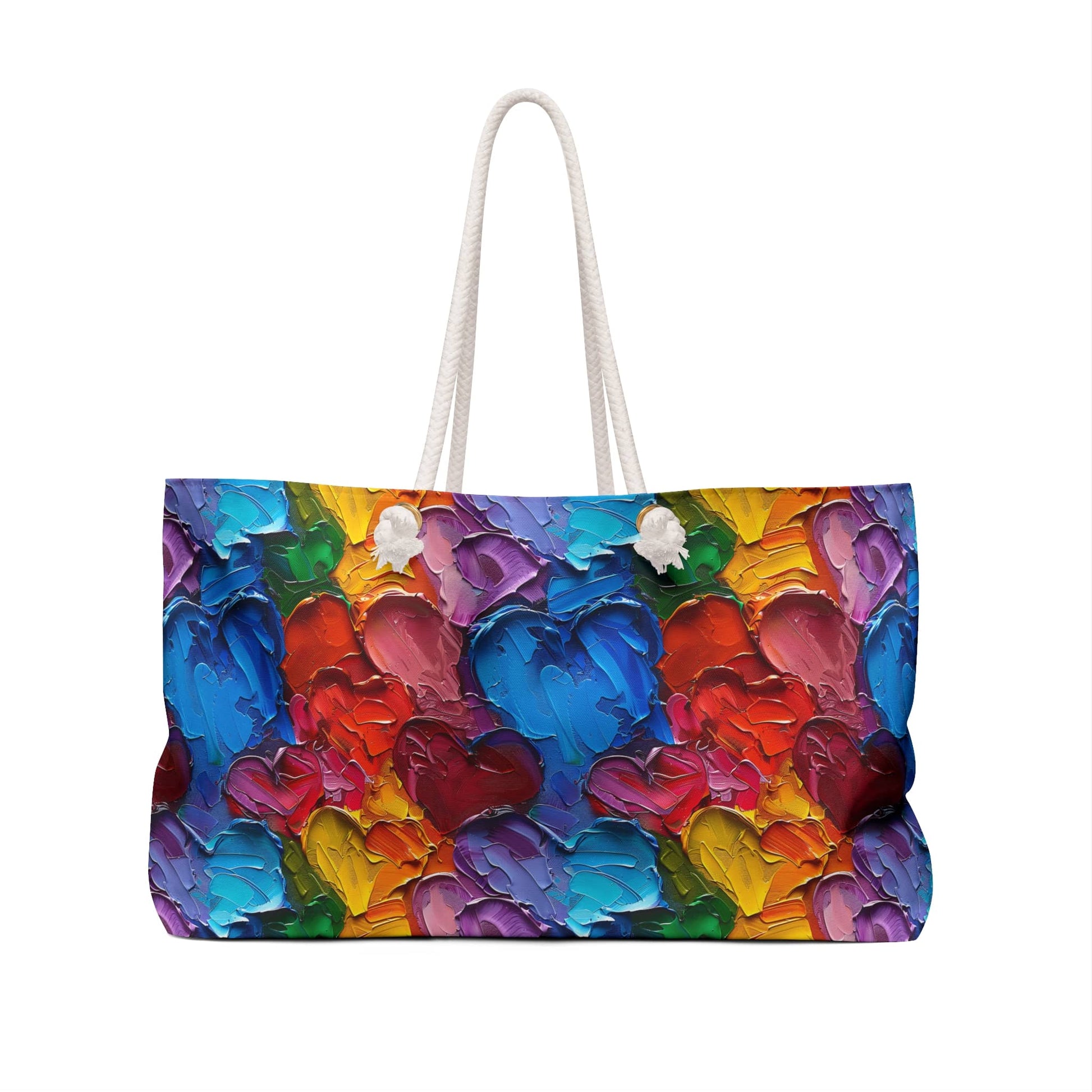 Palette Knife Hearts Weekender Bag