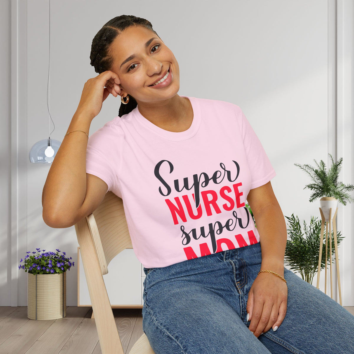 Super Nurse Super Mom Adult T-shirt