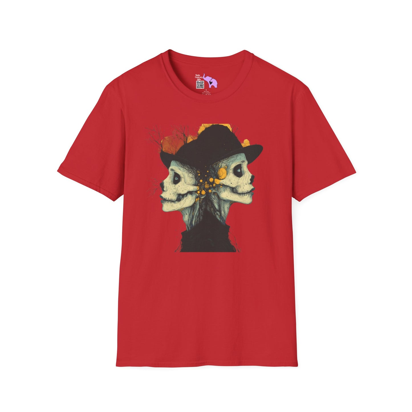 Creepy Skull Witches Adult T-shirt
