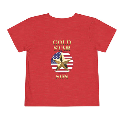 Gold Star Son Forever Proud Toddler Tee