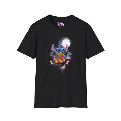 Halloween Stitch Full Moon Adult T-shirt