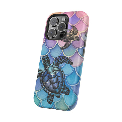 Sea Turtle Silhouette MagSafe® Compatible Tough Case for iPhone