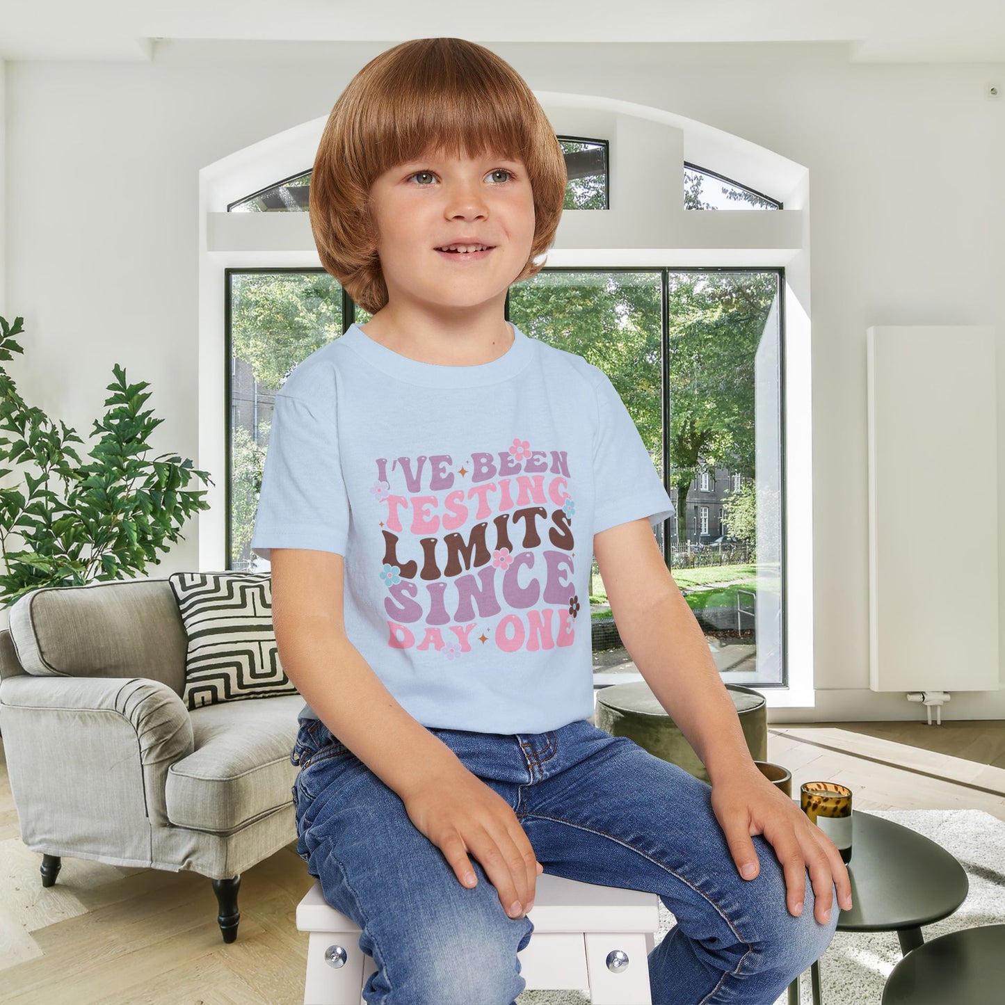 I've Been Testing Limits Since Day One Heavy Cotton™ Toddler T-shirt
