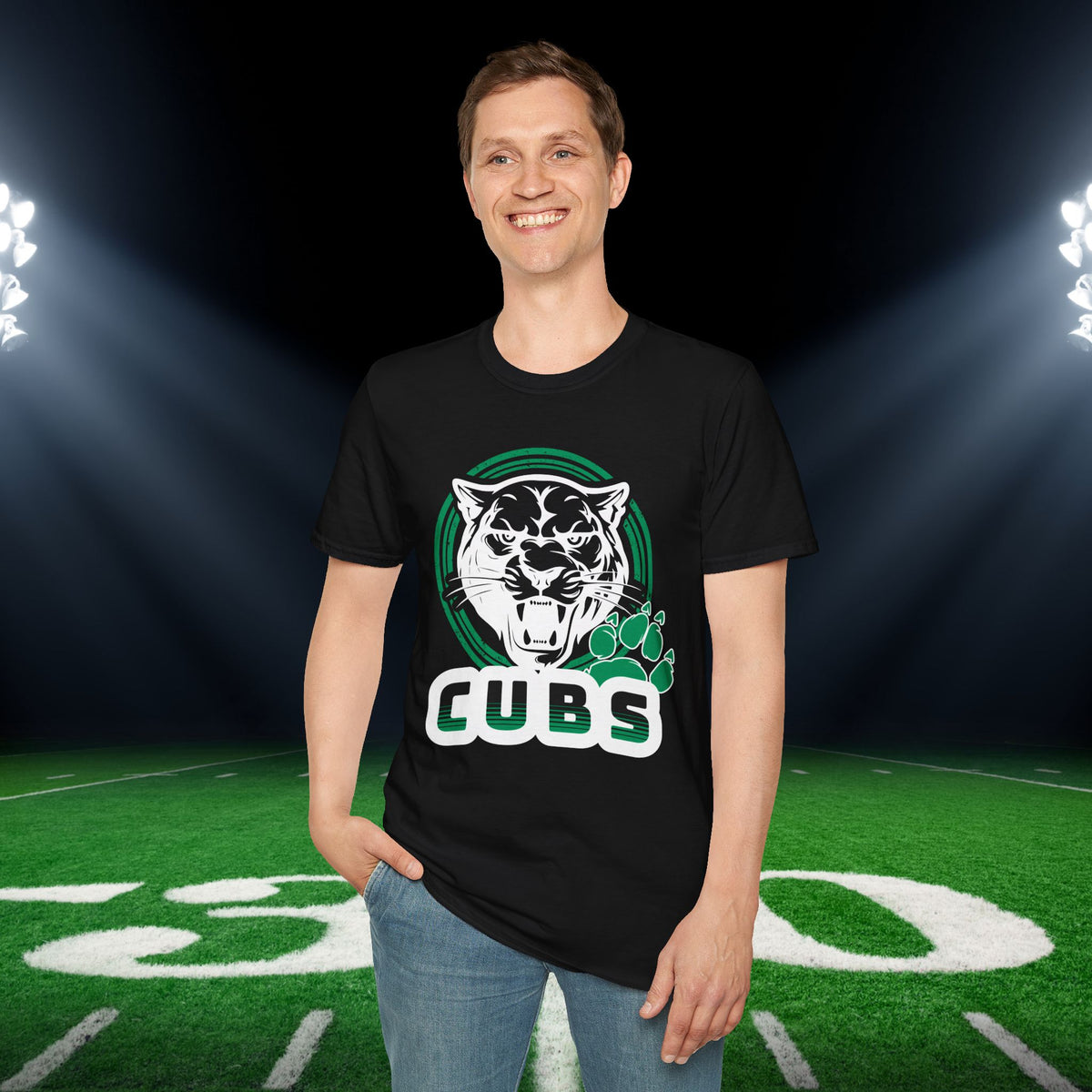 Cubs Circle Adult T-shirt