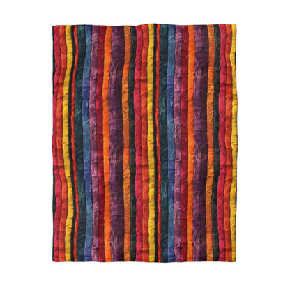 Vertical Vibes Microfiber Duvet Cover