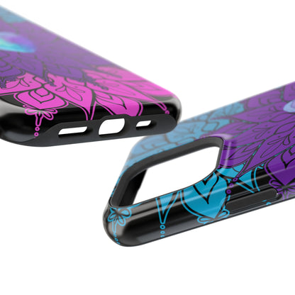 Colorful Mandala w/Heart MagSafe® Compatible Tough Case for iPhone