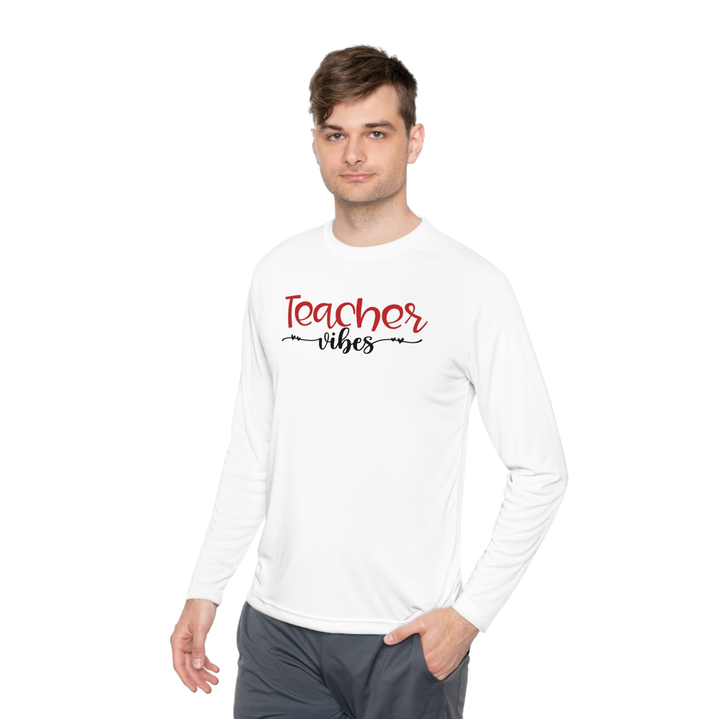 Teacher Vibes Adult Long Sleeve Tee