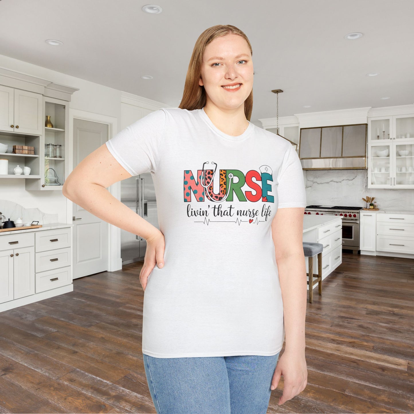 Nurse Livin' That Nurse Life Adult T-shirt