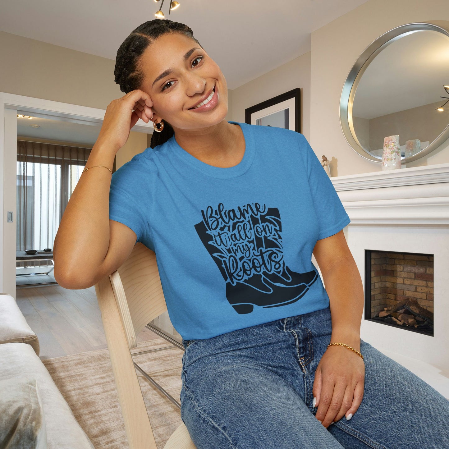 Blame It All On My Roots Adult T-shirt