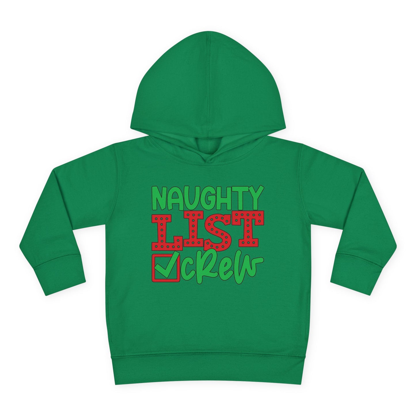 Naughty List Crew Toddler Pullover Fleece Hoodie